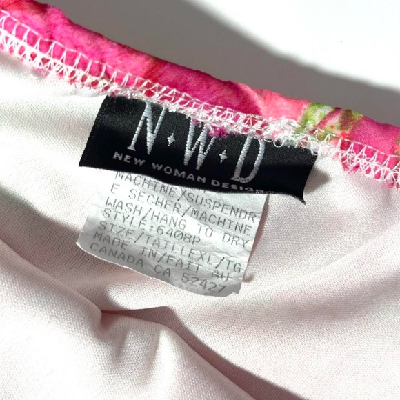 Vintage 90s Midi Skirt, Pink Floral, Flowy Lightweight Spring or Summer Skirt - Picture 5 of 7